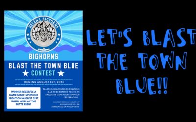 LET’S BLAST THE TOWN BLUE!