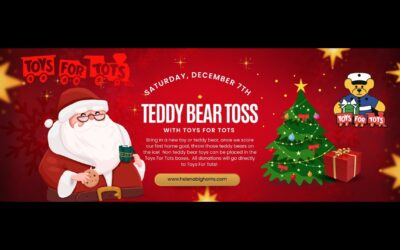 bighorns vs americans December 7th: teddy bear toss night for toys for tots